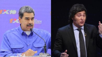 Foto de Maduro llama “loco” a Javier Milei y lo acusa de robar avión