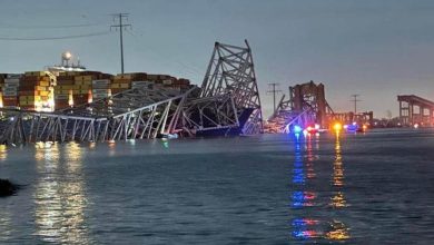 Foto de Se derrumba principal puente de Baltimore embestido por un barco |  ACN