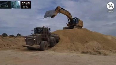 Foto de Las carretera que divide en dos el territorio en Gaza