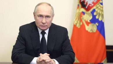 Foto de Putin admite que el ataque de Moscú fue cometido por "radicales islamistas" pero sugiere que forma parte de una campaña de Ucrania