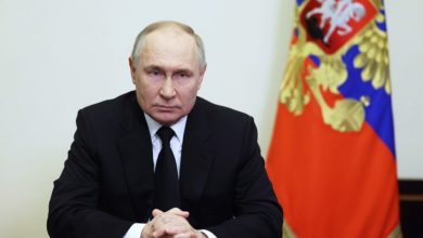 Foto de Putin clama venganza contra quienes encargaron el “salvaje” atentado de Moscú