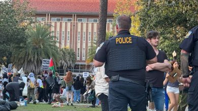 Foto de Protestantes de universidad de Florida son amenazados