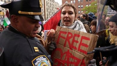 Foto de Detención estudiantes EEUU protestan contra guerra en Gaza