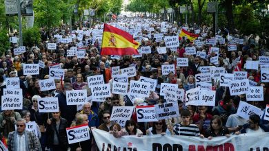 Foto de ESPAÑA: Miles se manifiestan en Congreso en defensa democracia |  ACN