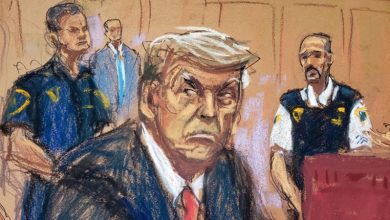 Foto de Las ilustradoras que muestran con sus dibujos qué pasa dentro del mediático juicio a Donald Trump