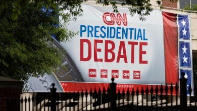 Foto de Cómo es el escenario del debate entre Trump y Biden