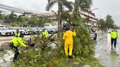 Foto de El ciclón Beryl abandona tierra pero aún deja lluvias torrenciales en el sureste de México