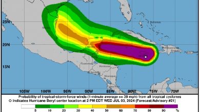 Foto de Huracán Beryl sigue poderoso; está próximo al sur de Jamaica |  ACN