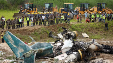 Foto de Momento que avión de Saurya Airlines se estrelló en Katmandú