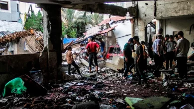 Foto de Bombardeo israelí contra una escuela en Gaza deja un centenar de muertos, según Hamás