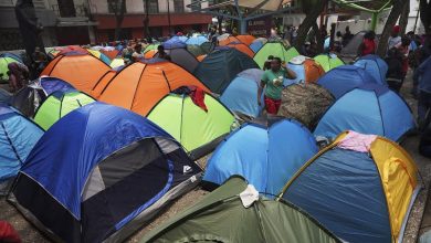 Foto de En espera de asilo en EEUU, migrantes improvisan su vida en campamentos