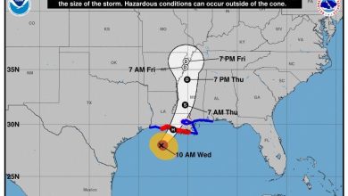 Foto de El huracán Francine toca tierra en el sur de Luisiana como categoría 2