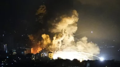 Foto de Israel ataca el cuartel general de Hezbollah y genera una enorme explosión dirigida a su líder