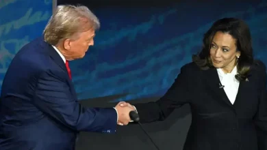 Foto de 6 momentos clave debate presidencial entre Harris y Trump