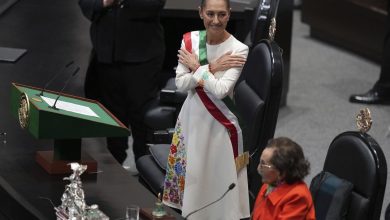 Foto de Sheinbaum asume como la primera mujer presidenta de México