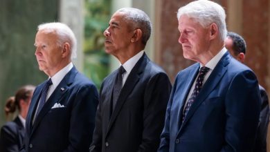 Foto de Joe Biden se reencuentra con Obama y Pelosi en funeral |  ACN