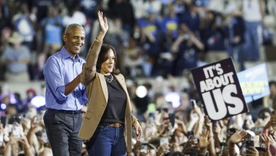 Foto de Obama, Samuel Jackson, Spike Lee y Bruce Springsteen apoyan a Kamala