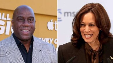 Foto de Magic Johnson pide a los afroamericanos en EE UU elegir a Kamala Harris     