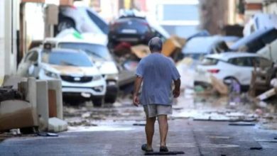 Foto de España en estado caótico por temporal