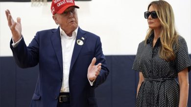 Foto de Trump afirma que “será una gran victoria”, luego de depositar su voto en Florida