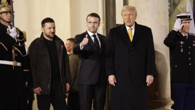Foto de Trump y Zelenski hablan en una reunión organizada por Macrón |  ACN