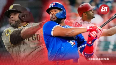 Foto de Vladimir Guerrero Jr. tras el récord de jonrones dominicanos en postemporada