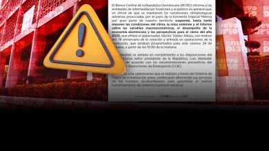 Foto de Banco Central suspende actividades de este viernes por tormenta tropical Melissa – ACN (República Dominicana)
