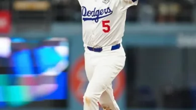 Foto de Jonrón de Freeman en la entrada 18 le da a los Dodgers una victoria de 6-5 sobre los Blue Jays