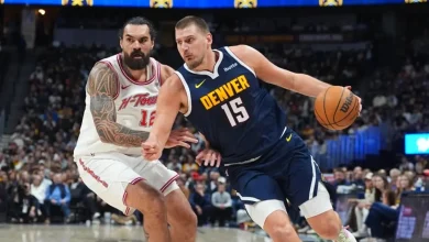 Foto de Nikola Jokic aplasta Rockets con otro triple doble