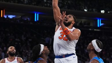 Foto de Karl Towns anota 17 y atrapa 17 rebotes