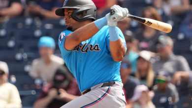 Foto de Marlins bajan a Christopher Morel del juego inaugural por molestias en el oblicuo