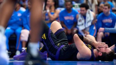 Foto de Luka Doncic fuera por lesión