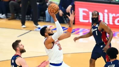 Foto de Karl Towns apaga el entusiasmo: "Tenemos que mantenernos concentrados"