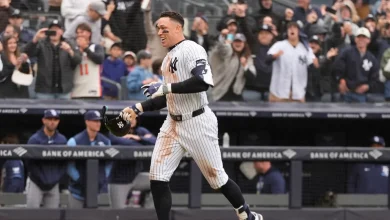 Foto de El jonrón de dos carreras de Aaron Judge le dio a los Yankees una victoria de 2-0 sobre los Rays.