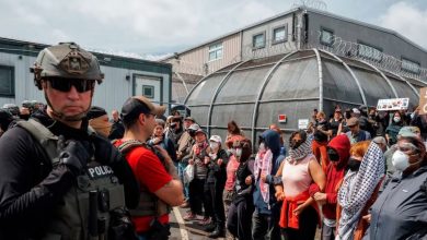 Foto de Tensión afuera de un centro de ICE en Nueva Jersey en el sexto día de huelga de inmigrantes