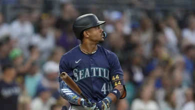 Foto de Julio Rodríguez contribuye al récord de Seattle y Rafael Devers castiga a Sasaki
