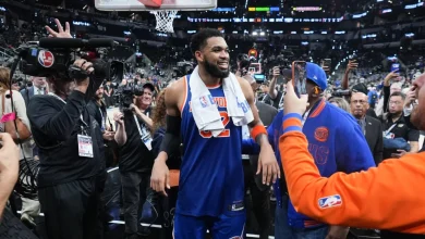 Foto de Karl-Anthony Towns celebra impacto de representación dominicana en la NBA