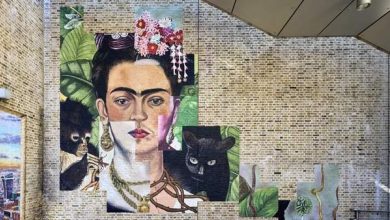 Foto de Londres '¡Frida icónica!' Inauguración, un mural al aire libre por el 119 cumpleaños de Kahlo
