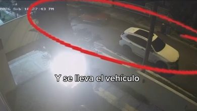 Foto de Robo de jeep Jimny en el Mirador Sur queda captado en cámara