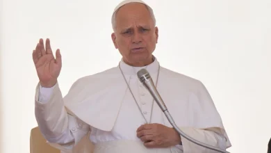 Foto de León XIV viajó al norte de Italia para honrar a San Agustín y al santo emigrante Cabrini