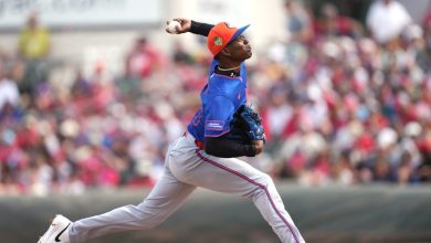 Foto de Jeffrey Yan: relevista dominicano que promete electrificar el bullpen de los Mets