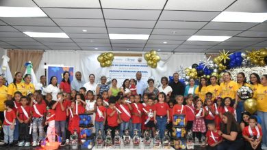 Foto de La red de centros comunitarios para niños integra a 144 niños y niñas al sistema escolar de Hermanas Mirabal.