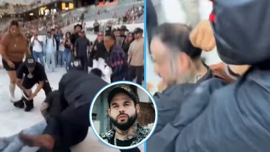 Foto de Emiliano Aguilar protagoniza una pelea a puñetazos durante el festival en Los Ángeles
