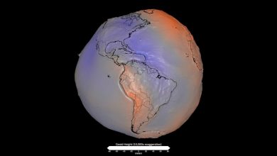 Foto de La NASA muestra una nueva visualización de las geodas de la Tierra