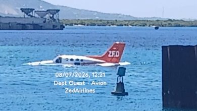 Foto de Avión con matrícula domimicana cae al mar frente a Haití tras presentar desperfectos