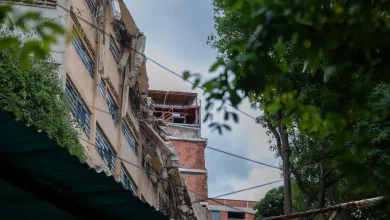 Foto de Una escuela en Caracas colapsó parcialmente nueve días después de un fuerte terremoto