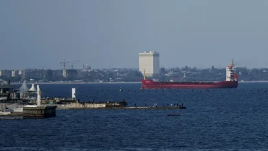 Foto de Ucrania informó bloqueo de todos sus puertos por ataque ruso