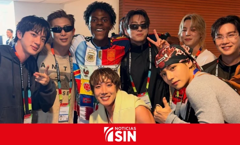 Foto de Gati sorprendió a sus seguidores al conocer a BTS durante la final del Mundial