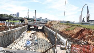 Foto de Paliza muestra avances del túnel de la Plaza de la Bandera
